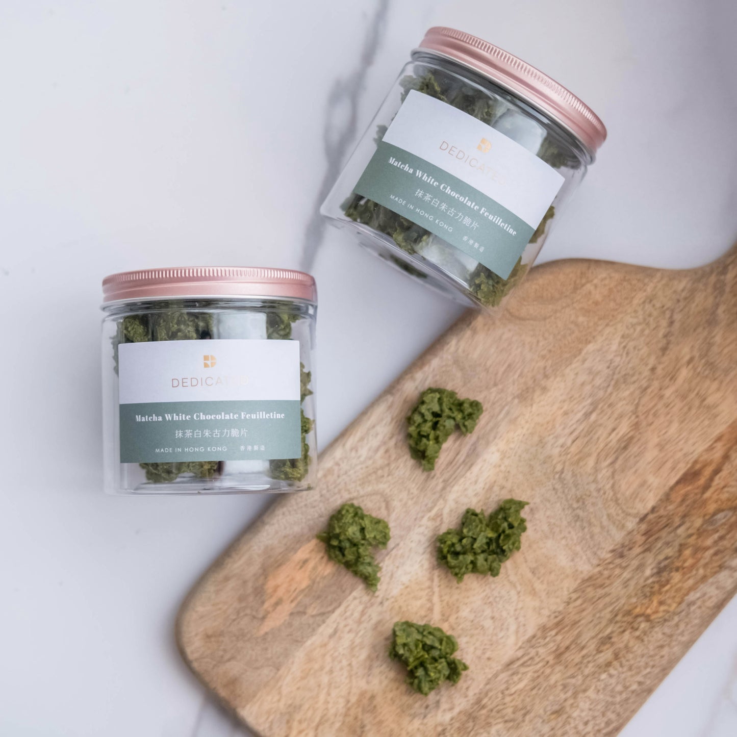抹茶白朱古力脆球