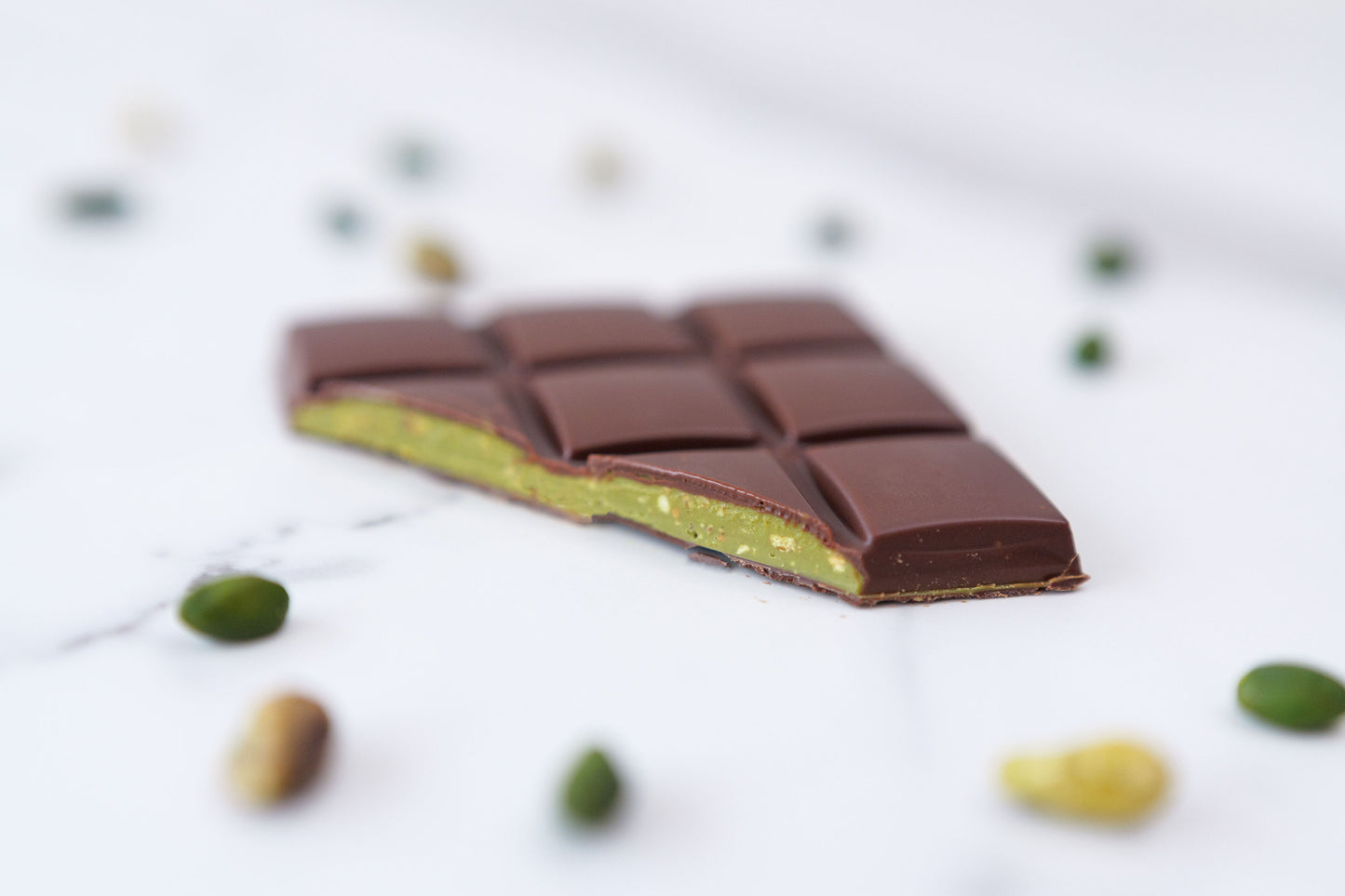 Pistachio Filled Milk Chocolate Bar