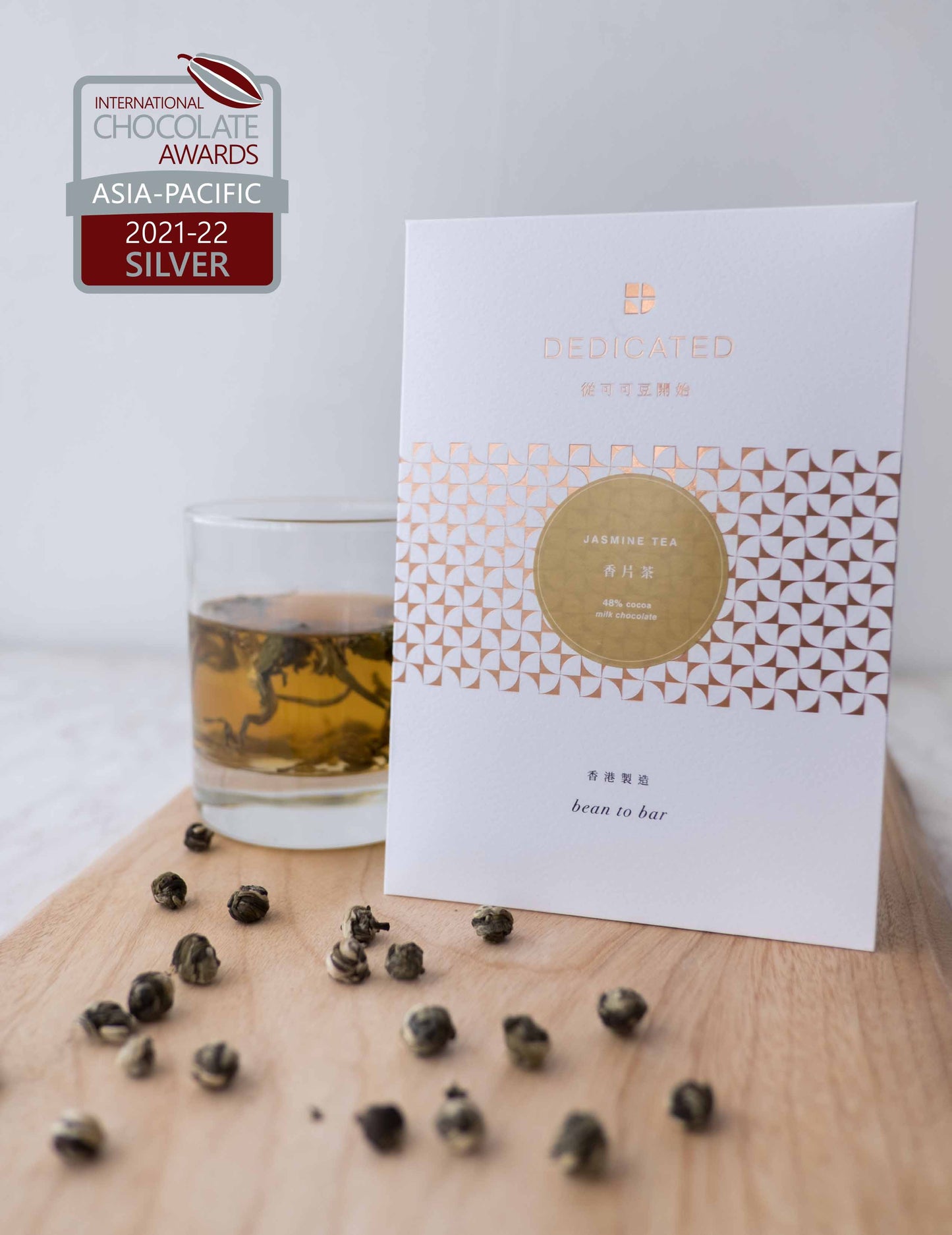 JASMINE TEA MILK CHOCOLATE 48% COCOA