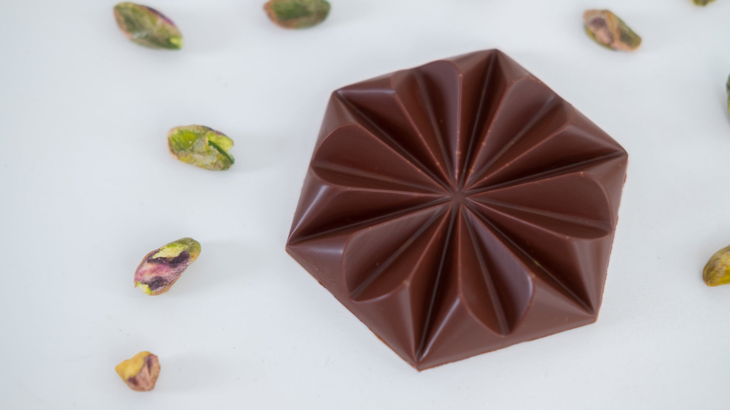 Pistachio Filled Milk Chocolate Bar