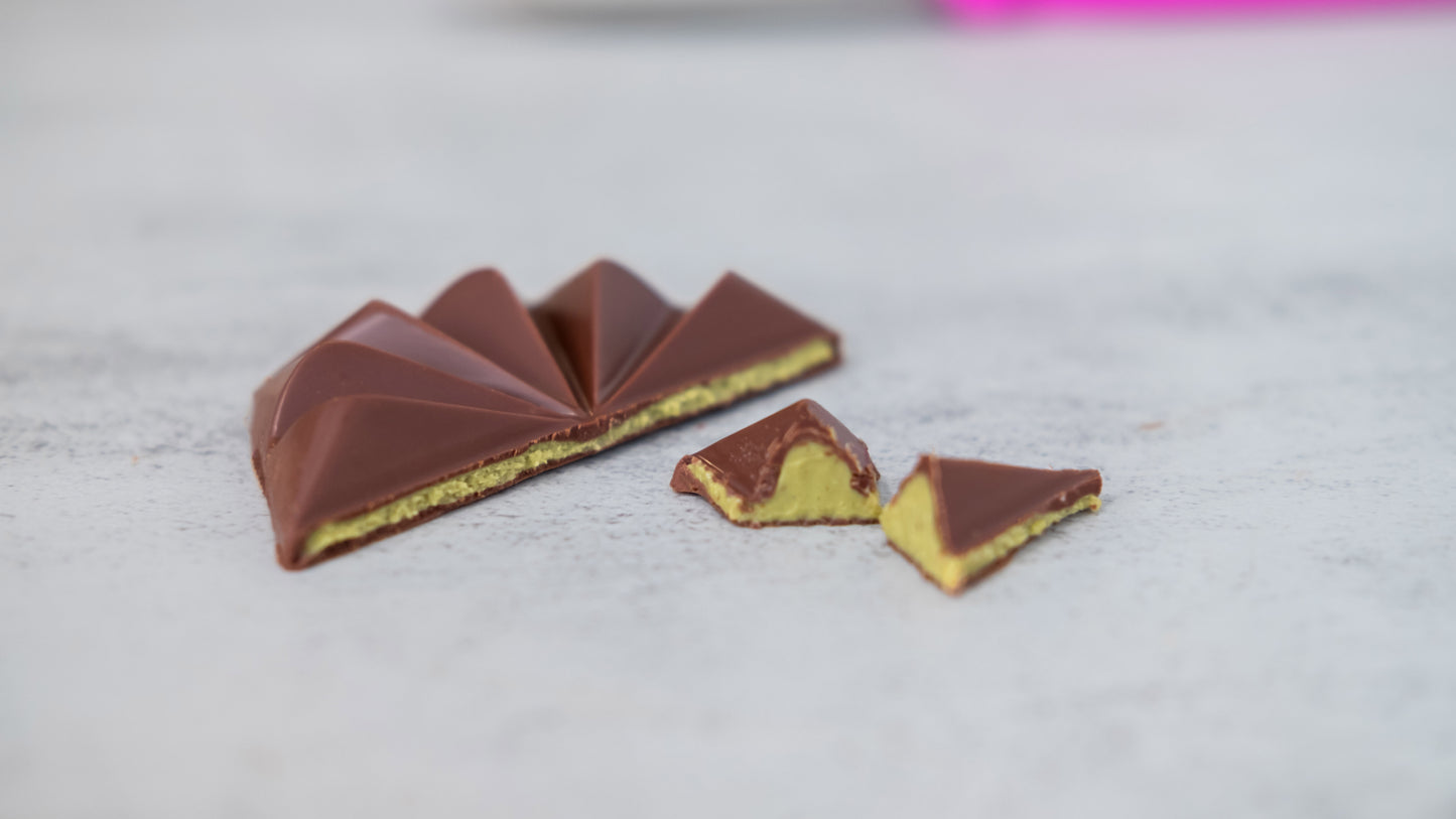 Pistachio Filled Milk Chocolate Bar