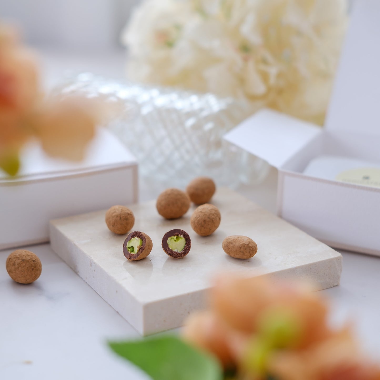 Milk Chocolate-Covered Pistachio for Corporate Gift / Farewell Gift / Wedding Gift