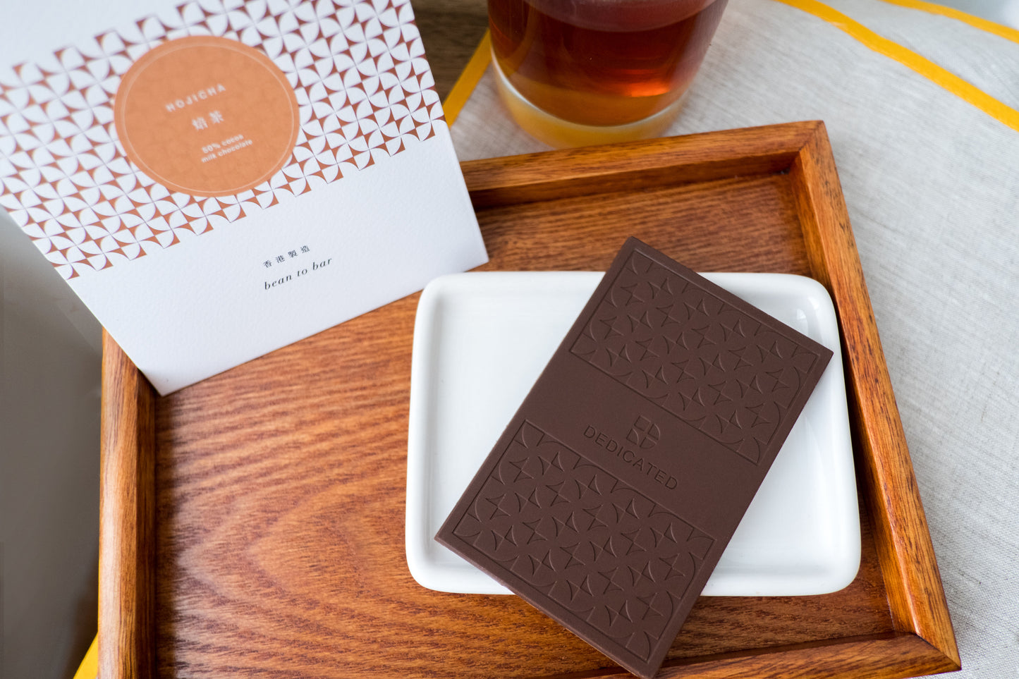 HOJICHA MILK CHOCOLATE 50% COCOA